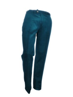 Pantalon en velours – Turquoise